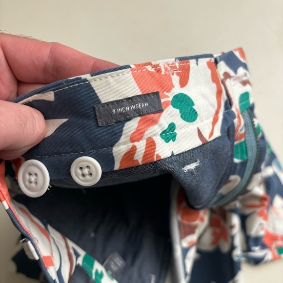 Bonobos Men’s 9” Zambezi Floral Bering Sea Chino Short Size 32 - Picture 5 of 9